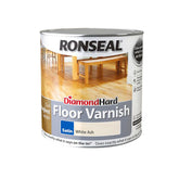 Ronseal Diamond Hard Floor Varnish White Ash Satin 2.5L